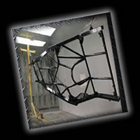We powder coat car, truck and motorcycle frames and chasis.